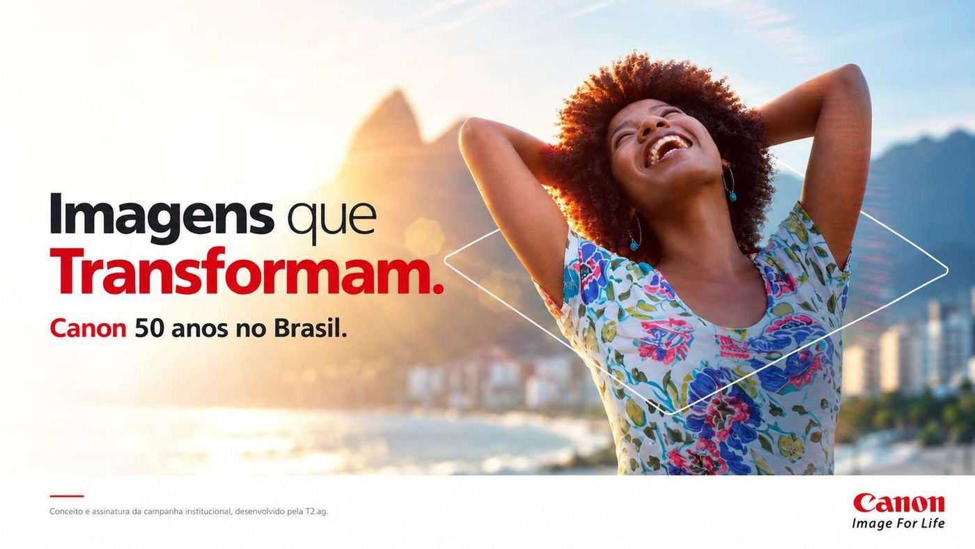 Key visual da campanha “Imagens que Transformam”