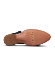 Sole view of The Jamie Firework - Atlantic Blue Cowhide on plain background