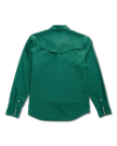 Closeup detail view of Men's Performance Western Pearl Snap LS - Classic Fit - Hunter Green