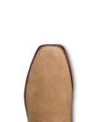 Toe view of The Cheyenne - Desert Tan Suede on plain background
