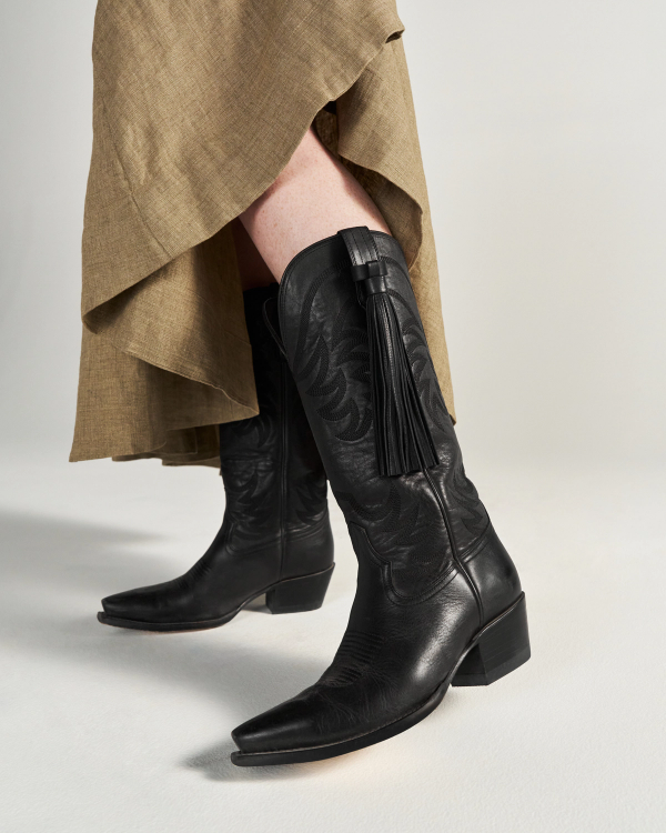 View of Tassel Boot Charm - Midnight