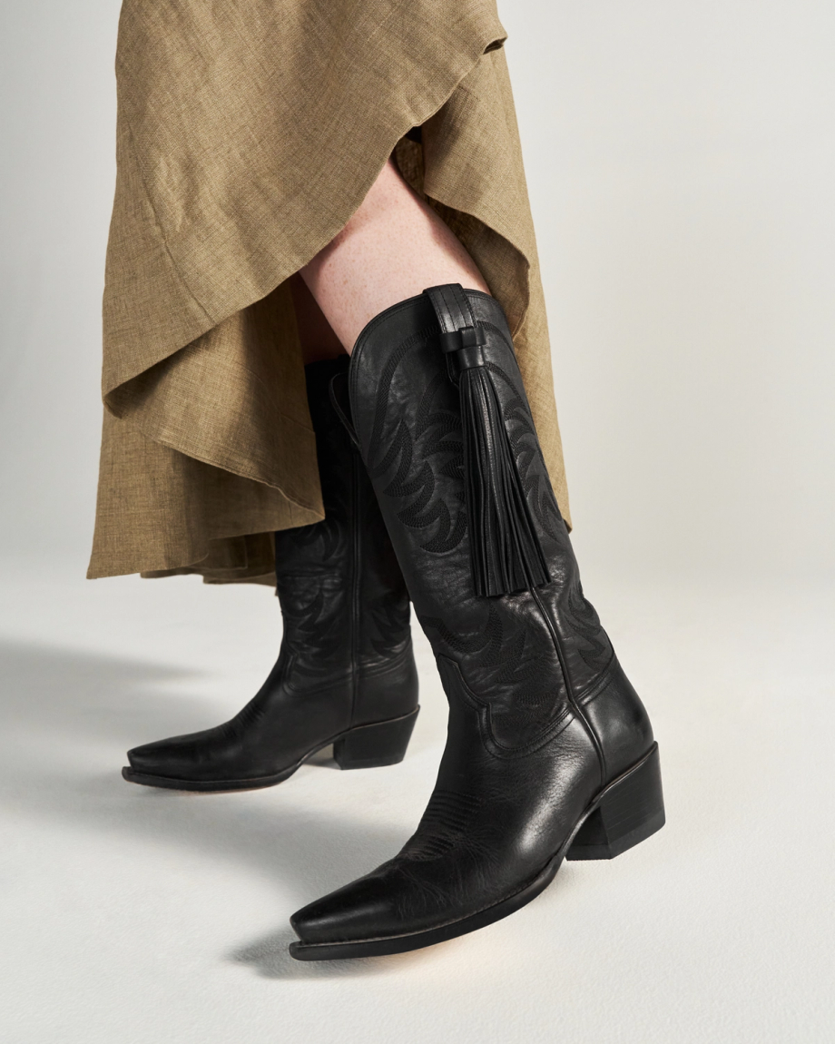 View of Tassel Boot Charm - Midnight
