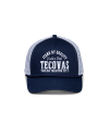 Front view of Stand By Quality 5-Panel High Pro Trucker - Navy on plain background