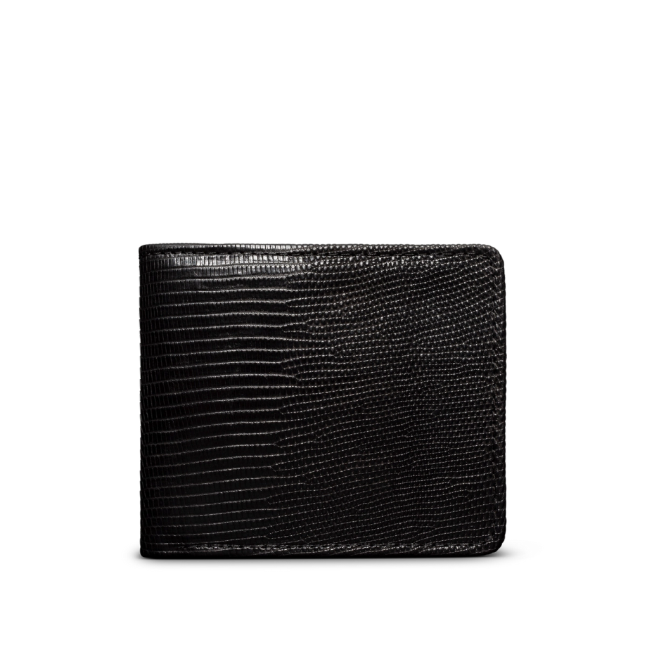 Front view of Billfold Lizard - Midnight on plain background