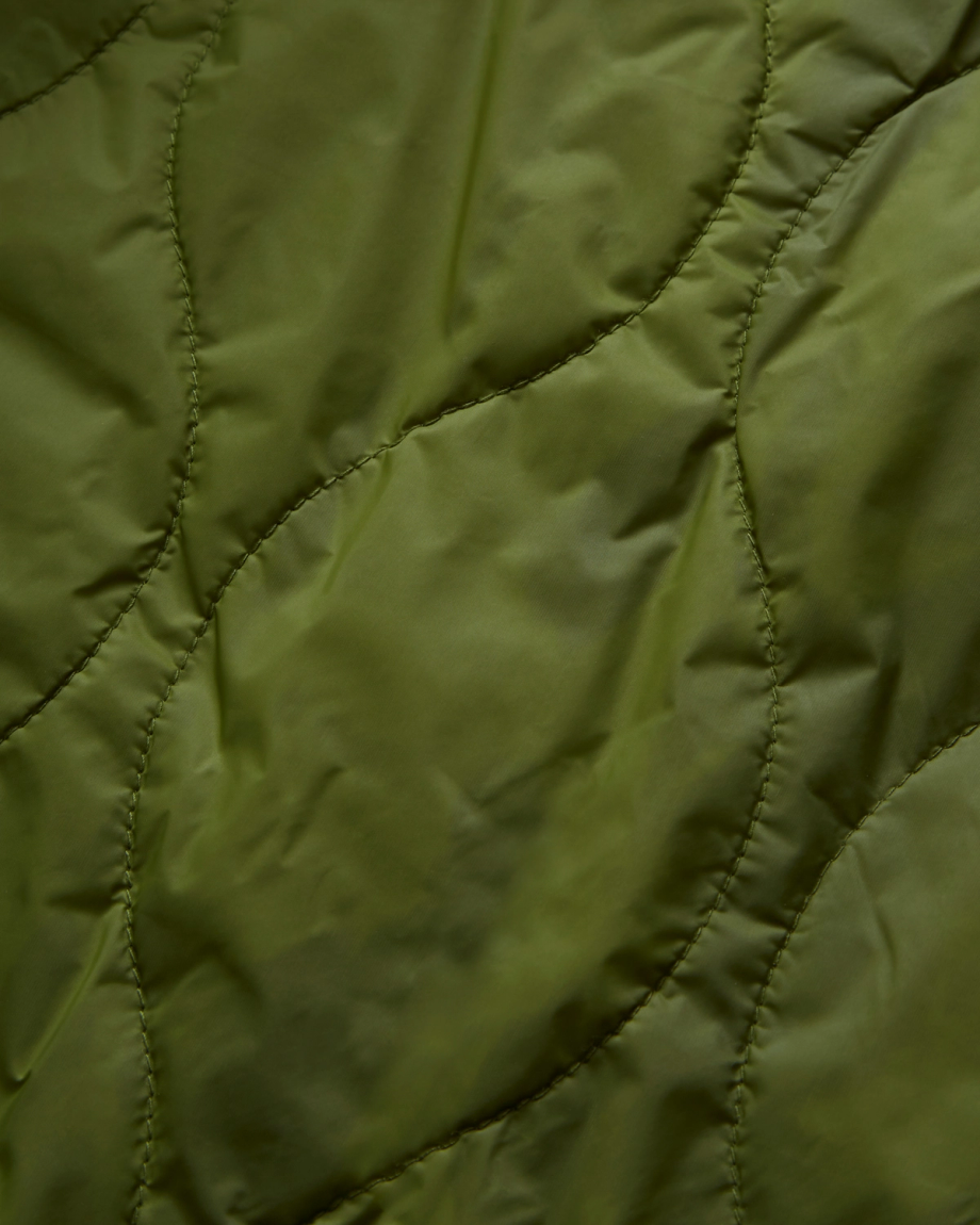 Closeup view of Buckaroo Waxed Canvas Trucker Jacket - Tobacco