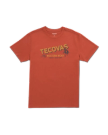 Front view of Men's Rope One Tee SS - Orange Rust on plain background