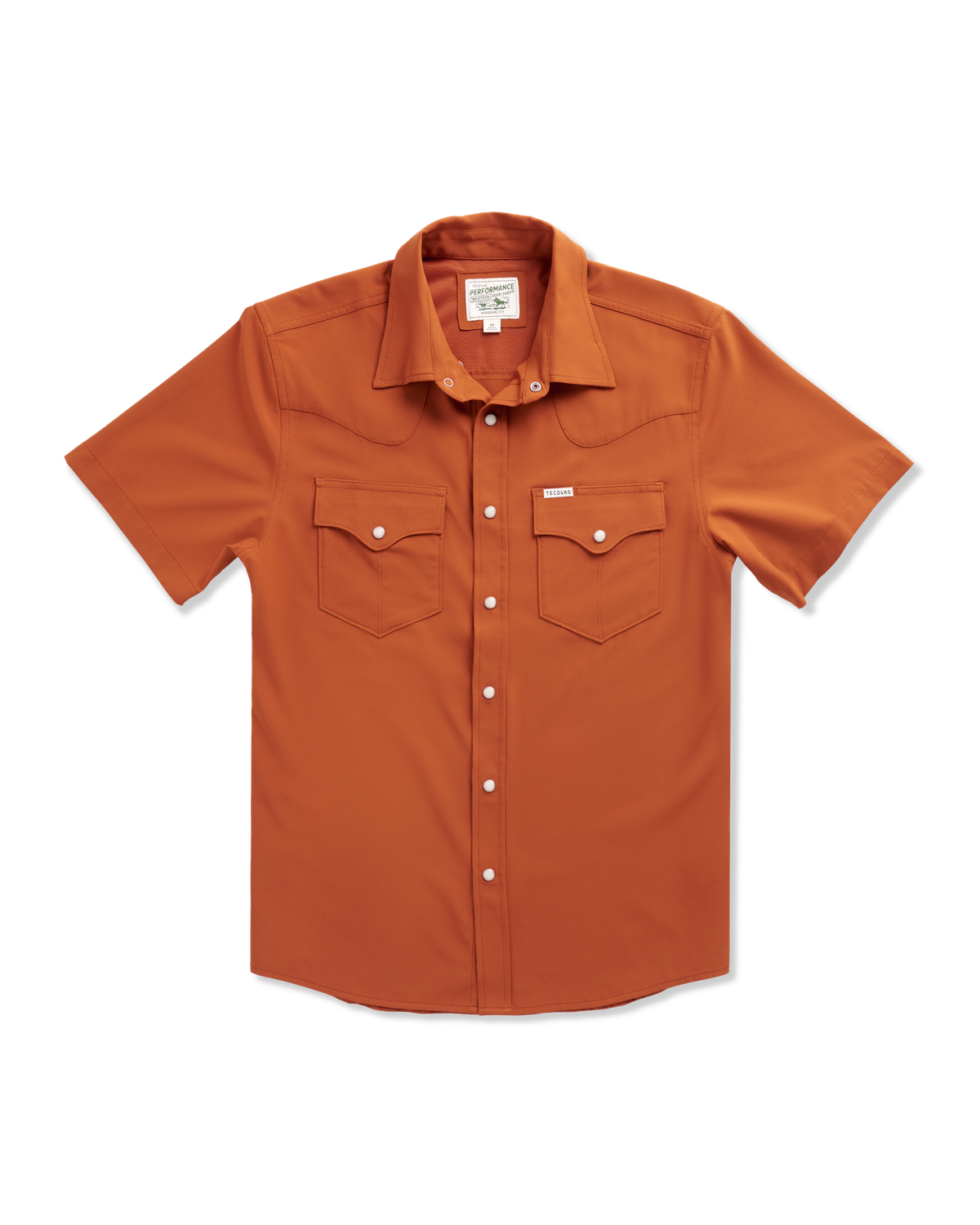 Men's Performance Pearl Snap - White polyester | Tecovas