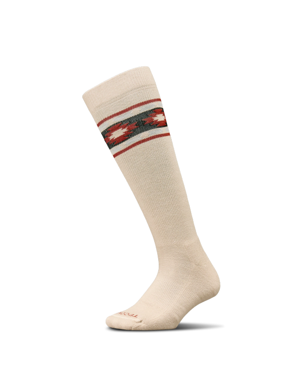Quarterfront view of Over-The-Calf Socks (3-Pack) - Cactus/Mosaic Multi on plain background