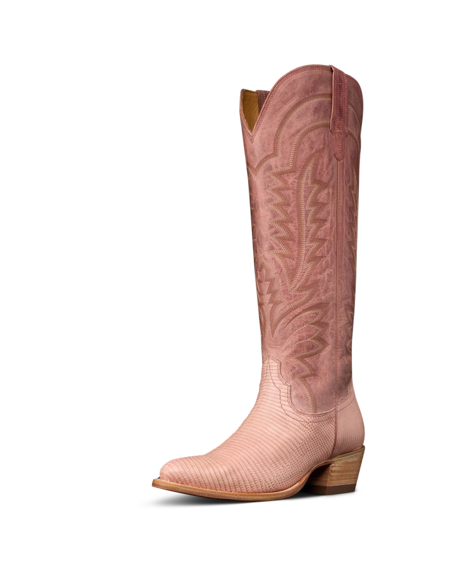 Quarterfront view of The Abby - Pink Frost Lizard on plain background