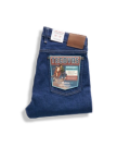 View of Men's Slim Straight Heritage Denim - Dark Blue
