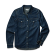 Closeup detail view of Women's Denim Pearl Snap (II) - Medium