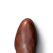 Toe view of The Wade - Russet on plain background