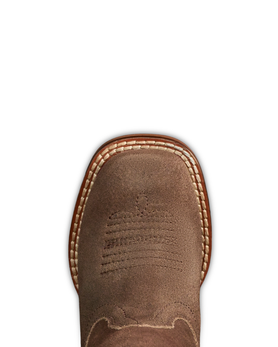 Toe view of The Doc Toddler - Gravel on plain background