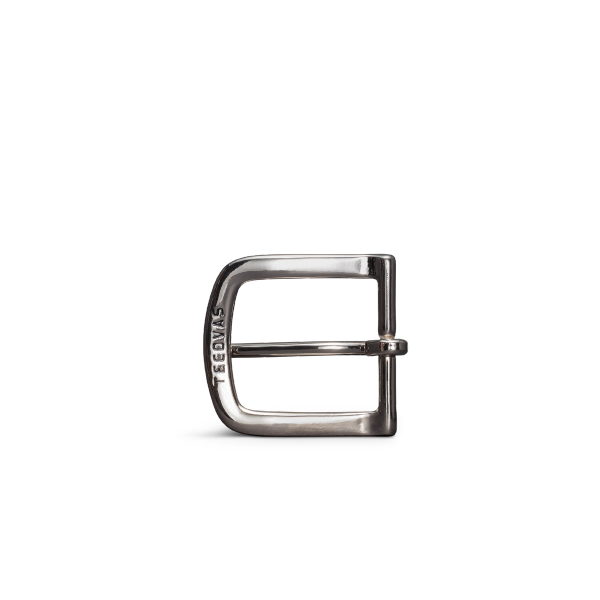 Front view of Men's Belt Buckle - Nickel-Plated Brass on plain background