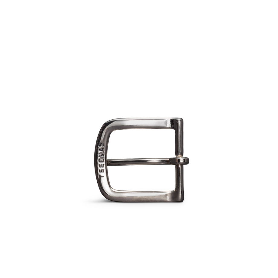 Front view of Men's Belt Buckle - Nickel-Plated Brass on plain background