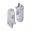 Pair view of Ankle Socks - Gray on plain background