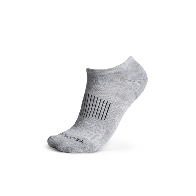 Front view of Ankle Socks - Gray on plain background