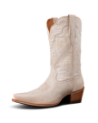 Quarterfront view of The Sadie - Pearl Smooth Ostrich on plain background
