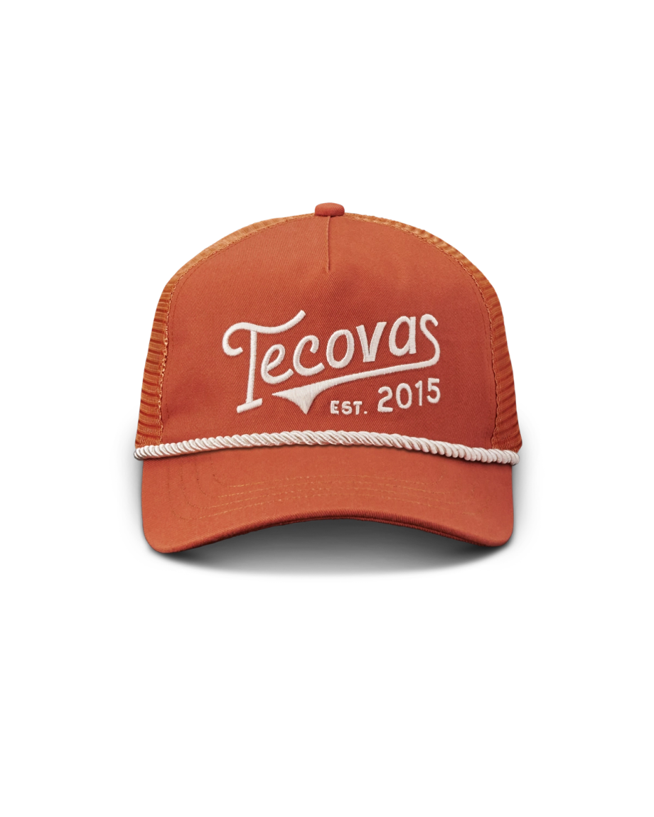 View of Tecovas Gameday Trucker - Burnt Orange