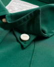 Closeup detail view of Men's Performance Western Pearl Snap LS - Classic Fit - Hunter Green