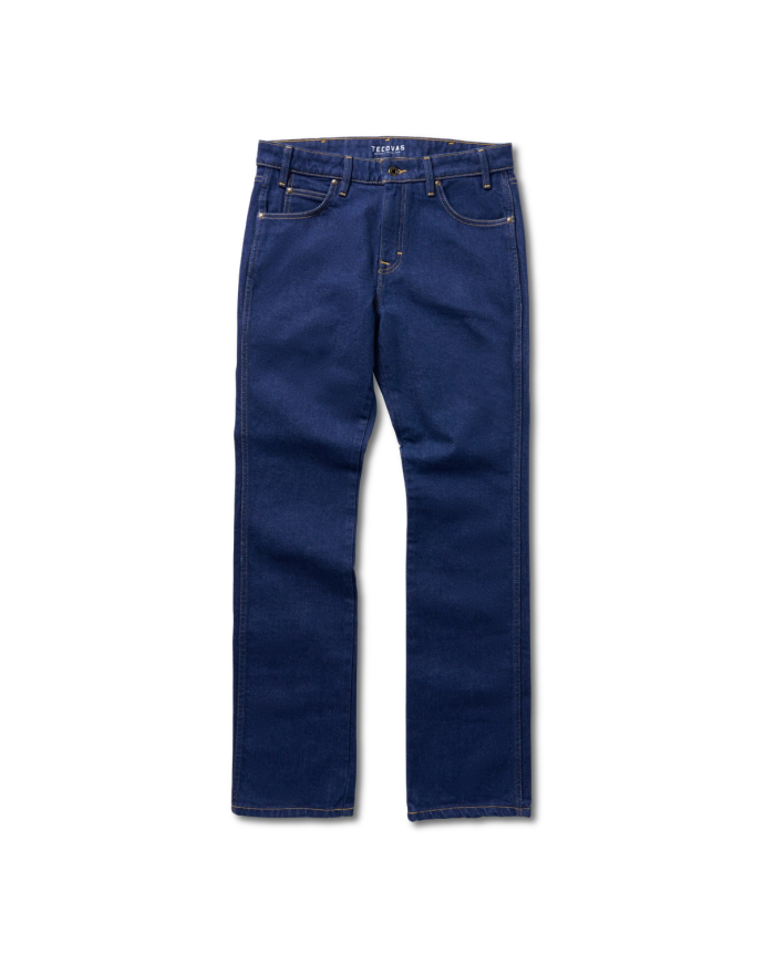 Front view of Men's Rugged Standard Jeans (II) - Dark on plain background