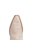 Toe view of The Sadie - Pearl Smooth Ostrich on plain background