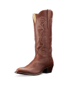 Quarterfront view of The Jane - Saddle Suede on plain background