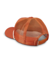 Quarterfront view of Tecovas Gameday Trucker - Burnt Orange on plain background