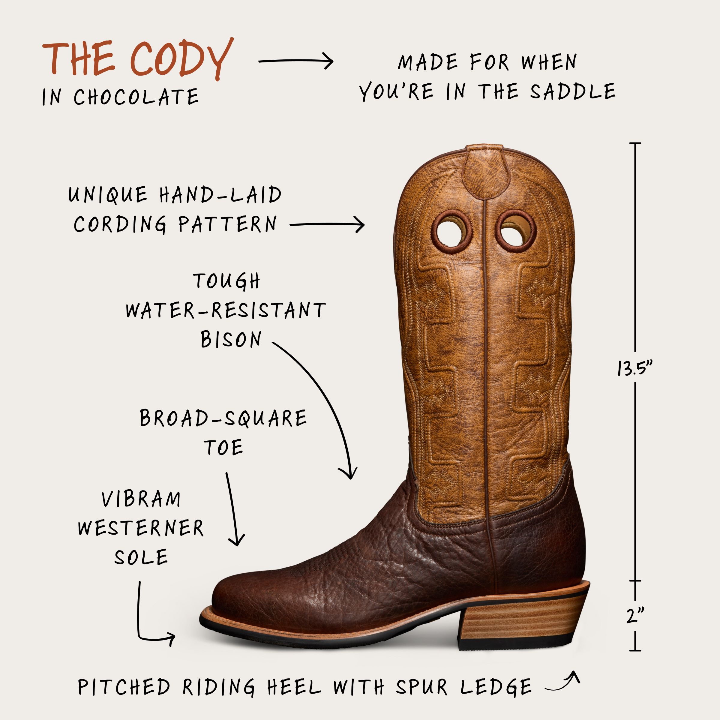 Cowboy boots store with spur ledge