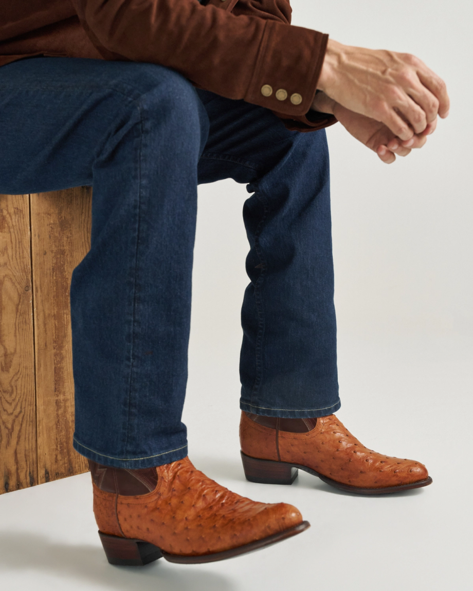 View of The Wyatt II - Pecan Ostrich
