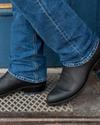 The Jason Midnight cowboy boots in black close up