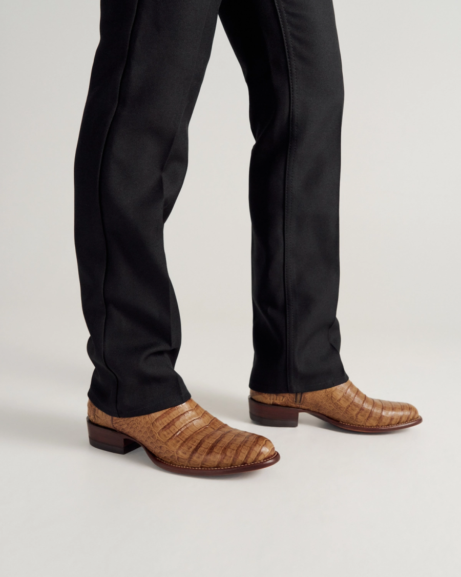 The Dean in Toffee Caiman - Men's Zip Boot | Tecovas
