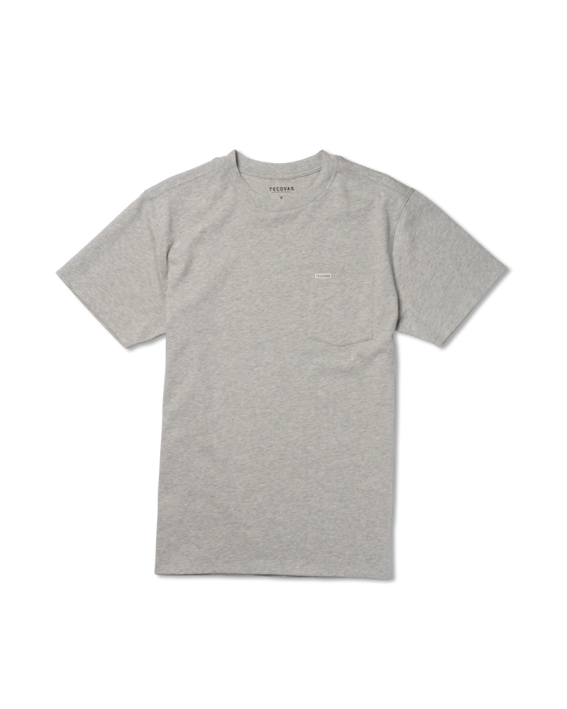 Cove Essential Pocket Tee, Heathered Sea Green