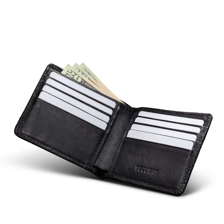 Inside view of Billfold Lizard - Midnight on plain background