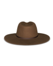 View of The Belle Wool Cowgirl Hat - Medium Brown