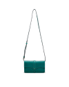 Front view of Women's Sierra Convertible Crossbody - Lagoon on plain background