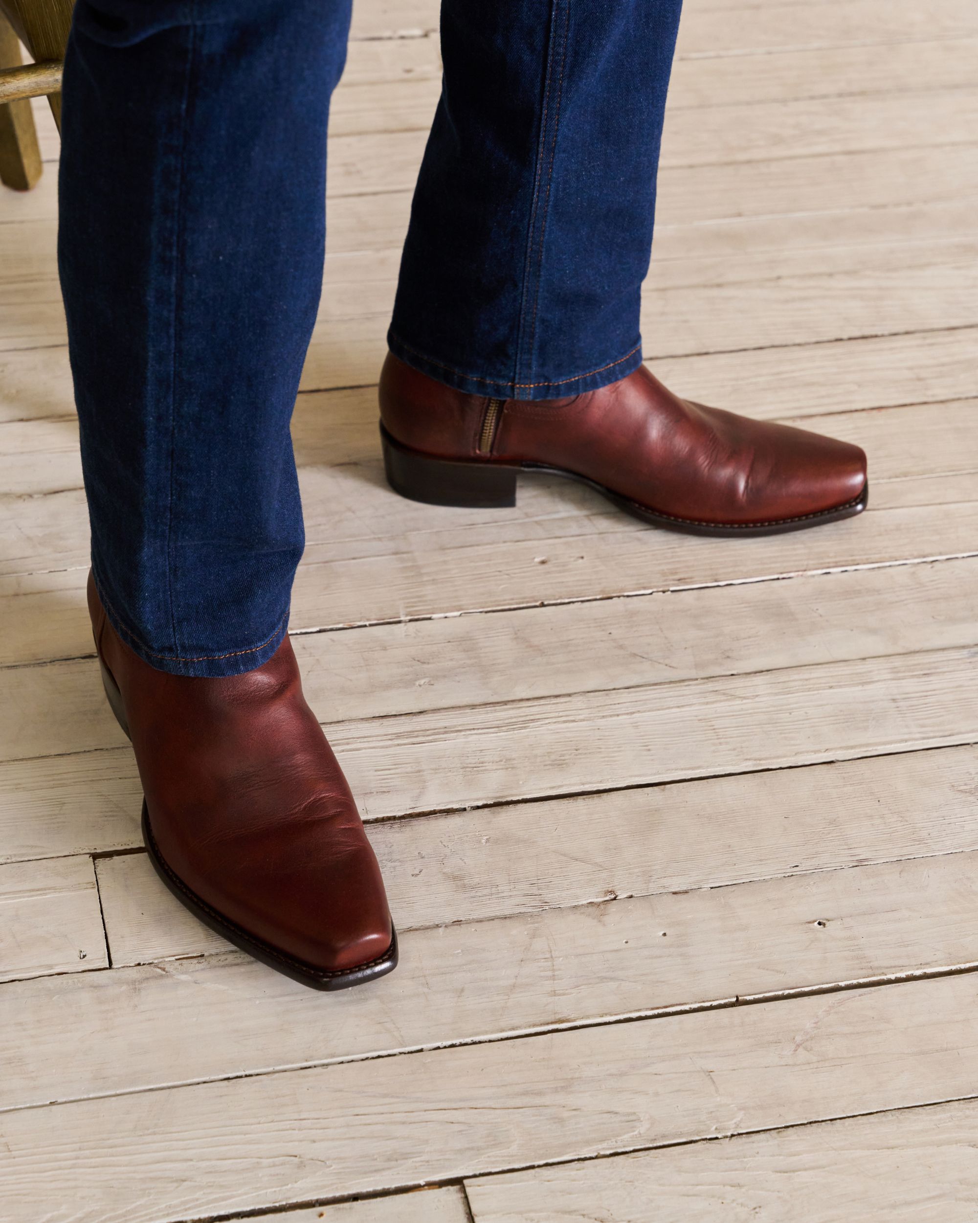 The Jack in Cognac Cowhide Men's Zip Boot Tecovas