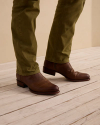 man wearing Dean Cafe Brown cowboy boots