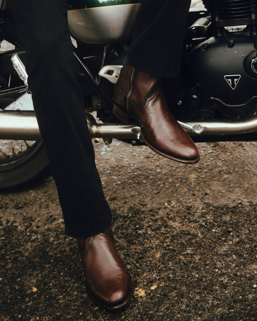 The Dean Zip Boot - Iced Tea brown cowhide | Tecovas