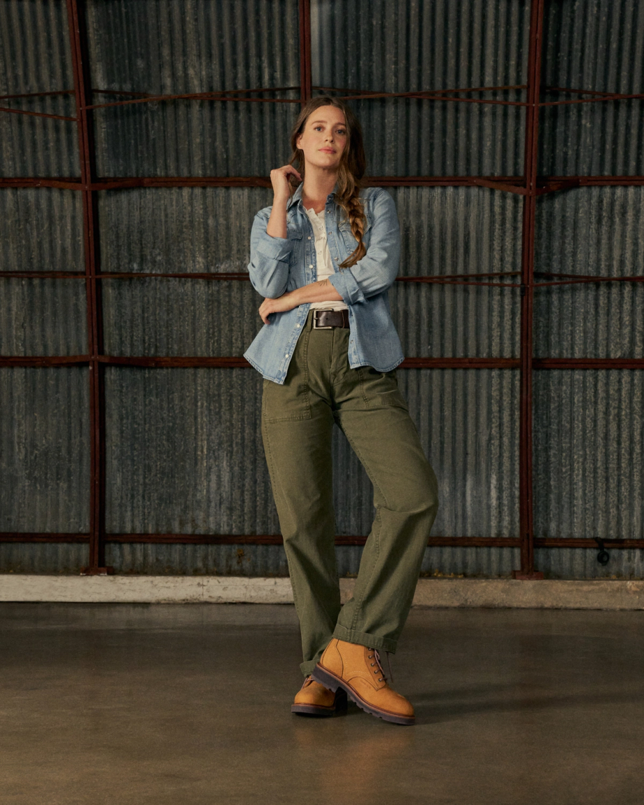 Toe view of LongHaul Waterproof Lace Up Composite Toe Work Boot - Light Tan on plain background