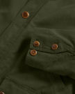 Closeup view of Men's Barn Coat - Pine