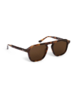 Quarterfront view of Tecovas x KREWE Zander - Havana on plain background