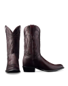 Pair view of The Cartwright - Black Cherry Cowhide on plain background
