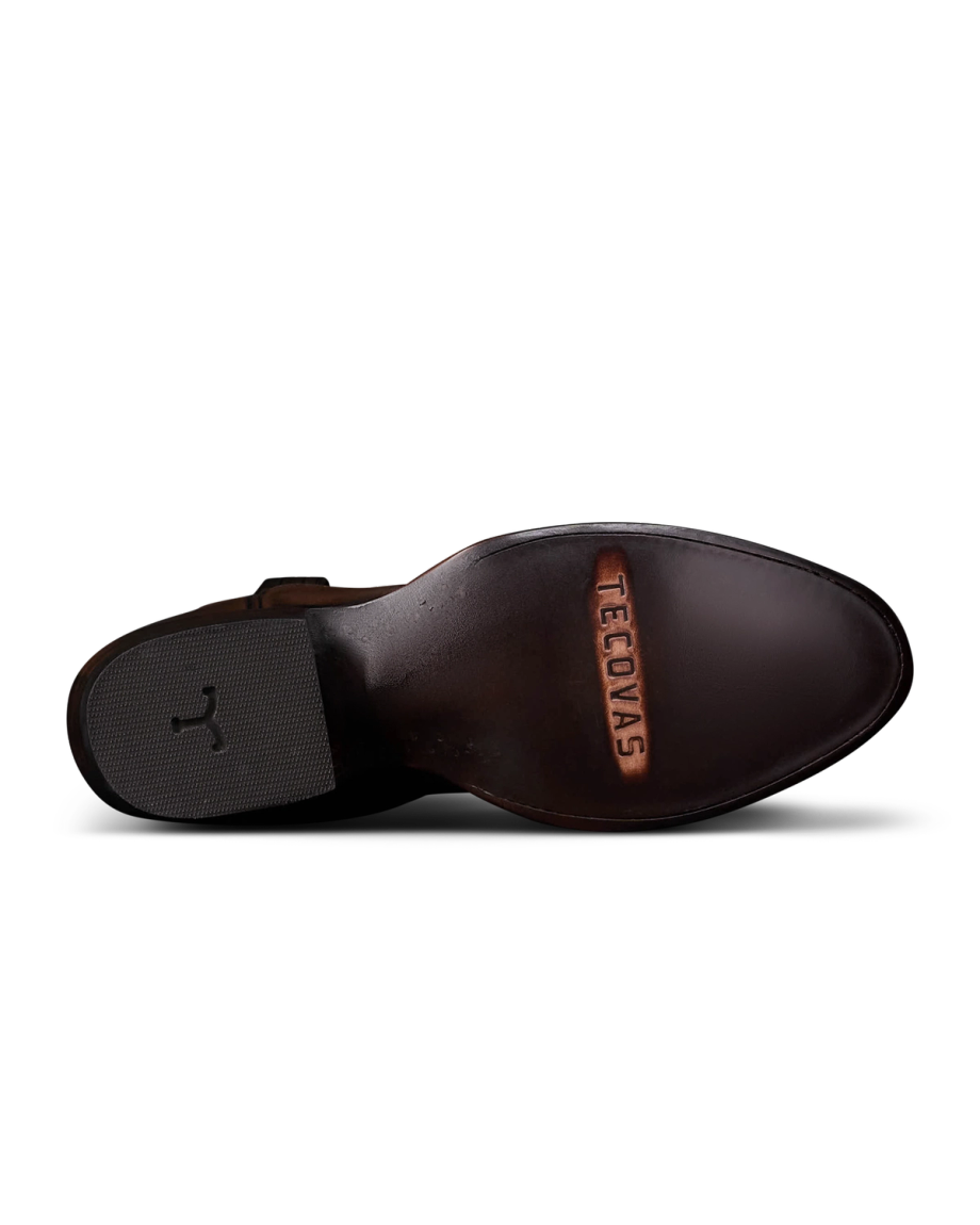 Sole view of The Cartwright - Iced Tea Cowhide on plain background