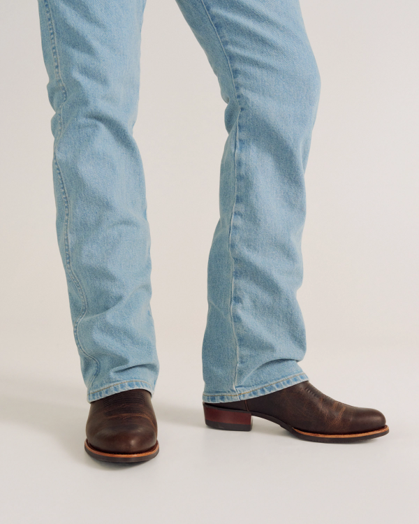 View of The Buck - Molasses Cowhide