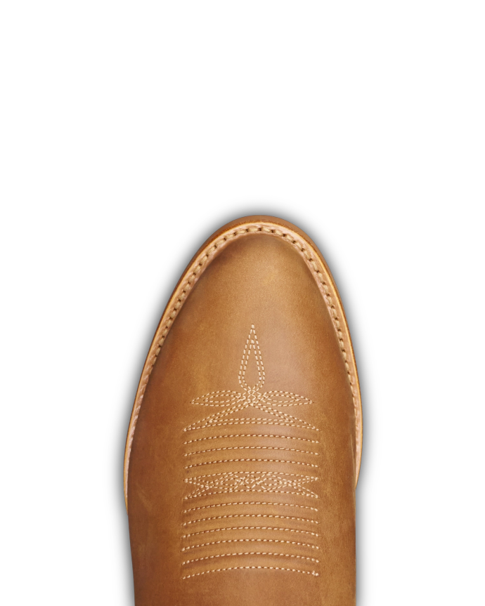 Toe view of The Buck - Light Tobacco on plain background