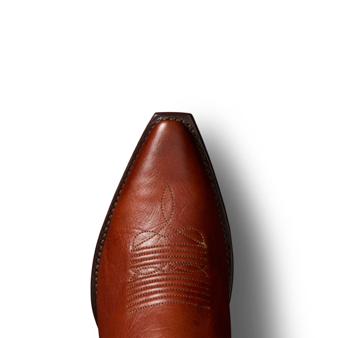 Toe view of The Sadie - Rustic Brown on plain background