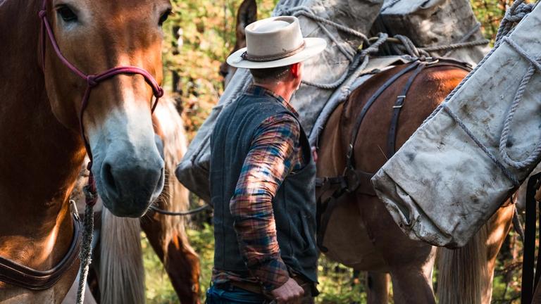 Image of Chris Eyers: Mule Dragger in the woods.
