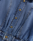 View of Women's L/S Denim Midi Dress - Medium Wash