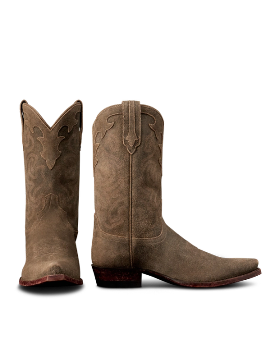 Pair view of The Garrett - Gravel Suede on plain background